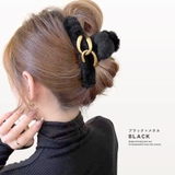 ファー バンスクリップ ヘアクリップ | terracotta | 詳細画像8
