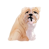 19.Eブルドック | 犬 ヘアクリップ バンスクリップ | terracotta