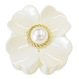 １．アイボリー | バンスクリップ フラワー 花 | terracotta