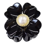 ２．ブラック | バンスクリップ フラワー 花 | terracotta