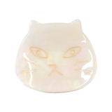 4.オーロラホワイト | ヘアクリップ 猫 ネコ | terracotta