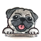 ６．パグ | 犬 ヘアクリップ 大きめ | terracotta
