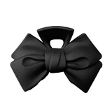 ２．ブラック | リボン バンスクリップ 大きめ | terracotta