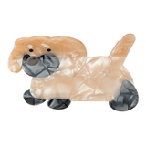 ５．ダックス×ベージュ | ヘアクリップ 犬 バンスクリップ | terracotta