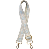 14.チロリアンベージュ青 | ショルダーストラップ バッグ用 太め | terracotta