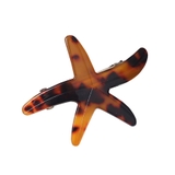 ２．ブラウンマーブル | バレッタ 小さめ ヒトデ | terracotta