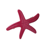 ４．ダークレッド | バレッタ 小さめ ヒトデ | terracotta