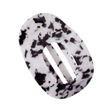 ２．マーブル白黒 | ヘアクリップ 大きめ しっかり | terracotta