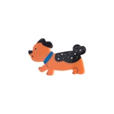 ５．オレンジドッグ | ヘアクリップ 小さめ ミニ | terracotta