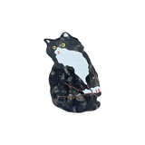 １３．黒キャット | ヘアクリップ 小さめ ミニ | terracotta