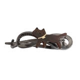 ３．クリアブラック×茶猫 | ヘアクリップ 猫 大きめ | terracotta