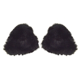 ２．ファーブラック | ねこ耳 ヘアクリップ 2個セット | terracotta