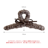リボン付き バンスクリップ ヘアクリップ | terracotta | 詳細画像8 