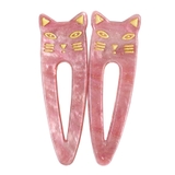 ６．ピンク | 猫 ヘアクリップ くちばしクリップ | terracotta