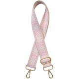 8.チロリアンベージュ桃 | ショルダーストラップ バッグ用 太め | terracotta