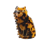 ９．黒ブラウンべっ甲 | ヘアクリップ 猫 動物 | terracotta