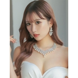 たっぷりビジュー×パールピアス&ネックレスセット 2点セット キャバアクセサリー | Tika | 詳細画像2