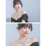 たっぷりビジューゴージャスピアス&ネックレスセット キャバドレス小物 | Tika | 詳細画像3