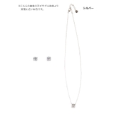 スクエアポイントビジューピアス&ネックレス 韓国アクセサリー アクセサリーセット | Tika | 詳細画像4