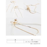 リボンモチーフゴールドチェーンピアス 韓国アクセサリー ピアス | Tika | 詳細画像6