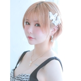 ラウンド×ラインビジューシルバーベースネックレス&ピアスセット | Tika | 詳細画像2