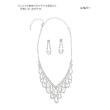 ティアラインビジュー×パールピアス＆ネックレスセット アクセサリーセット アクセ… | Tika | 詳細画像4 