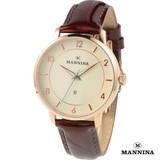 MANNINA(マンニーナ) 腕時計 3針 デイト 替えベルト付 | time piece | 詳細画像1 