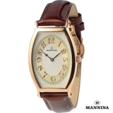 MANNINA(マンニーナ) 腕時計 2針 トノー 替えベルト付 | time piece | 詳細画像1