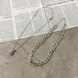 スクエアストーンモチーフ2連ネックレス レディース ファッション | non-hedge  | 詳細画像27 