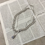 スクエアストーンモチーフ2連ネックレス レディース ファッション | non-hedge  | 詳細画像28 