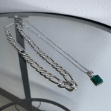 スクエアストーンモチーフ2連ネックレス レディース ファッション | non-hedge  | 詳細画像14 