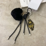 ブラック | ファーハートチャームストラップ | non-hedge 