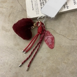 レッド | ファーハートチャームストラップ | non-hedge 