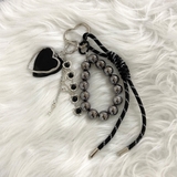 ブラック | ハートチャームストラップ | non-hedge 