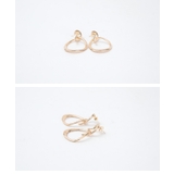 ミックスリングピアス 2連デザインが上品 小物 | titivate | 詳細画像2