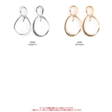 ミックスリングピアス 2連デザインが上品 小物 | titivate | 詳細画像4