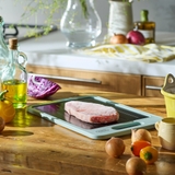 ペールアクア | 【Toffy/トフィー】解凍プレート付きカッティングボード Lサイズ | Toffy store