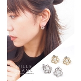 mille blanc チェーンリング2wayピアス | TRANSIT ACCSESSORY | 詳細画像1