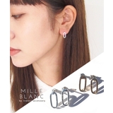 mille blanc ラウンドプチピアス | TRANSIT ACCSESSORY | 詳細画像1