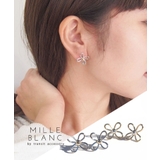 mille blanc メタルフラワーピアス | TRANSIT ACCSESSORY | 詳細画像1
