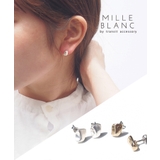 mille blanc デザインプチピアス | TRANSIT ACCSESSORY | 詳細画像1
