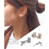 mille blanc キルティングセットピアス | TRANSIT ACCSESSORY | 詳細画像1