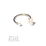 ゴールド | mille blanc パールつきゴールドリング | TRANSIT ACCSESSORY 