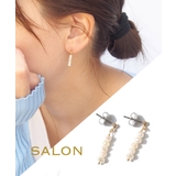 SALON オリジナル淡水パールミニピアス チタンポスト | TRANSIT ACCSESSORY  | 詳細画像1 