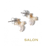 ゴールド | SALON オリジナル淡水パールミニピアス チタンポスト | TRANSIT ACCSESSORY
