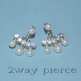 2way パール&amp;ラインストーンのピアス♪ups3アクセサリー ピアス | Ulysses | 詳細画像3 