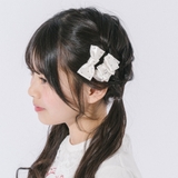 【2個セット】ドットサテンリボンヘアピン | URBAN CHERRY | 詳細画像1 