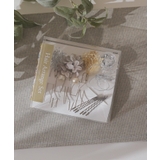 ドライフラワー 金箔 パール Uピン ヘアピン 結婚式 パーティ ヘアアレンジ | kana | 詳細画像5