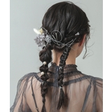 ドライフラワー 金箔 パール Uピン ヘアピン 結婚式 パーティ ヘアアレンジ | kana | 詳細画像8