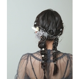 ドライフラワー 金箔 パール Uピン ヘアピン 結婚式 パーティ ヘアアレンジ | kana | 詳細画像7